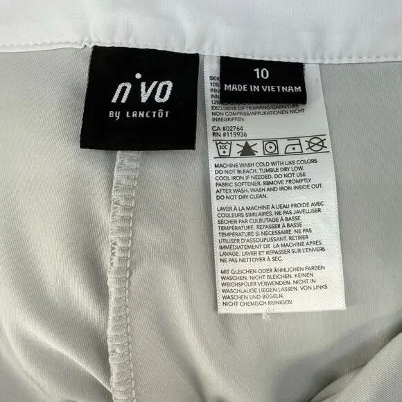 N'Vo by Lanctot Skort Women's 10 Size White Black Golf Skort Pickleball Golf EUC - Picture 7 of 13